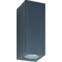 Wandleuchte LB23 alu-Druckguss graphit 2xGU10 max.2x6W