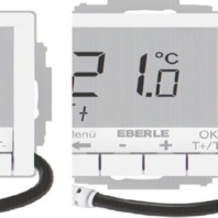 UP-Thermostat Hinterleuchtung wei UTE4100F-RAL9010-G55