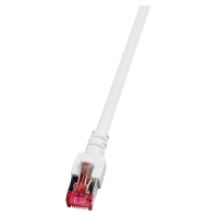 Patchkabel Cat.6 2xRJ45 mit S/FTP EC6000 0,5m ws S/FTP