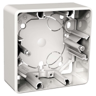 Surface mounted housing 1-gang white WDE002361