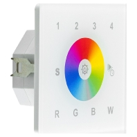 DMX Wand-Control-Panel 4-Kanal, wei DMXWP4RGBW