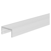 Kunststoff-Abdeckung 100cm gefrostet KAF100