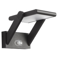 Solar-LED-Wandleuchte 3000K anthrazit PAS541502