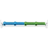 N/PE- Kombi-Steckklemme komplett KSK-2N/2PE-KLV