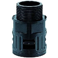 Straight connector for corrugated hose RQG1-M AD21,2/M20 sw