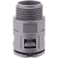Straight connector for corrugated hose RQG-M AD18,5/M20gr