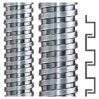 Protective metallic hose OD 7mm ID 5mm SPR-VA 5x7mm