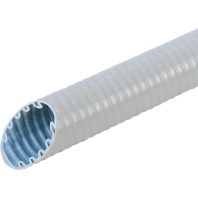 Plastic corrugated tube, cable protection tube, FFKuS-EM-F 25 grey