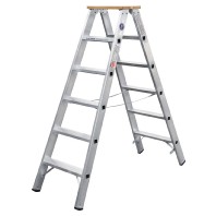 Stufenstehleiter beidseit. 4 Stufen 51704
