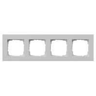 Abdeckrahmen 4-f. flach, grau 0214375