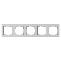 Abdeckrahmen 5-f. grau 021537