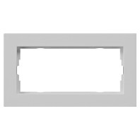 Abdeckrahmen 2-f. o.M.flach grau 1002375