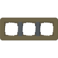 Abdeckrahmen 3fach Umbra/Anthrazit 0213426
