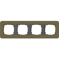 Abdeckrahmen 4fach Umbra/Anthrazit 0214426