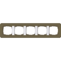 Abdeckrahmen 5fach Umbra/Reinwei� 0215416