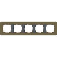 Abdeckrahmen 5fach Umbra/Anthrazit 0215426