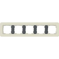 Abdeckrahmen 5fach Sand/Anthrazit 0215427