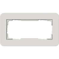 Abdeckrahmen 2fach o.M Hellgrau/Anthrazit 1002421