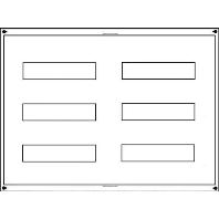 Panel for distribution board 450x500mm UD32B2