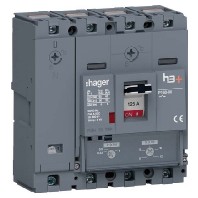 Leistungsschalter h3+ P160 TM ADJ 4P4D 125A 50k HMS126DC