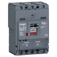 Leistungsschalter h3+ P160 TM ADJ 3P3D 80A 40kA HNS080DC