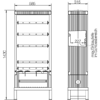 Festplatzverteilerschrank Gr.0, 5-polig ZAF100B