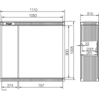Kabelverteilerschrank Gr.2/1005, mit MP ZAL102V