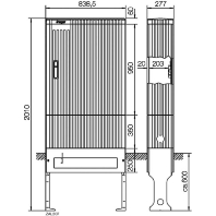 Verteilers�ule Baureihe 207, leer ZAL207