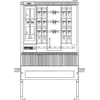 Wandlermessschrank bis 400A, TN-C ZAW102CA6