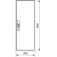 Empty meter cabinet IP44 800x300mm ZB11S