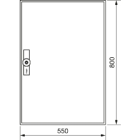 Zhlerschrank,universZ 800x550x205,IP54 ZB12W