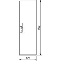 Empty meter cabinet IP44 950x300mm ZB21ES