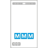 Equipped meter cabinet IP44 950x550mm ZB22NW