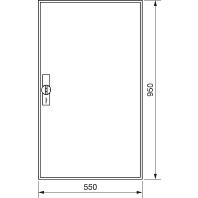 Empty meter cabinet IP44 950x550mm ZB22S