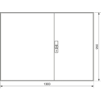 Zhlerschrank,universZ 950x1300x205,IP44 ZB25S