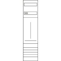 Equipped meter cabinet IP44 1100x300mm ZB313T1