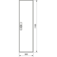 Empty meter cabinet IP44 1100x300mm ZB31S