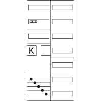 Equipped meter cabinet IP31 1100x550mm ZB32SET17