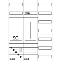 Equipped meter cabinet IP44 1100x800mm ZB331X18N