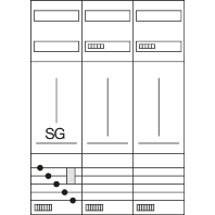 Equipped meter cabinet IP44 1100x800mm ZB331X22N