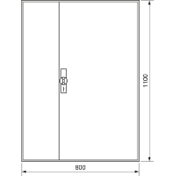 Zhlerschrank,universZ 1100x800x160,IP44 ZB33ES