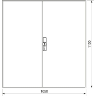 Zhlerschrank,universZ 1100x1050x205,IP44 ZB34S