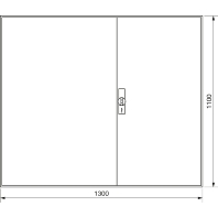 Zhlerschrank,universZ 1100x1300x160,IP44 ZB35ES