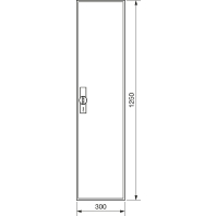 Empty meter cabinet IP44 1250x300mm ZB41S