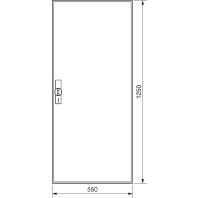 Empty meter cabinet IP44 1250x550mm ZB42S