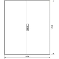 Empty meter cabinet IP44 1250x1050mm ZB44S