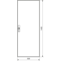 Empty meter cabinet IP54 1400x550mm ZB52W