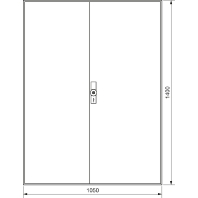 Empty meter cabinet IP54 1400x1050mm ZB54W