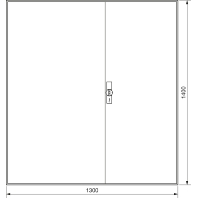 Zhlerschrank,universZ 1400x1300x205,IP44 ZB55S