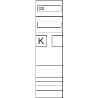 Meter panel 1 kWh-meters 0 rows ZH2EL21